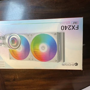 ID-COOLING FX240 INF 240MM LIQUID CPU WATER COOLER - NEW SEALED - Afbeelding 1 van 5