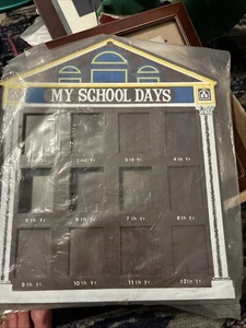 Marco de fotos de mis días escolares casa escolar con 12 agujeros - Imagen 1 de 2