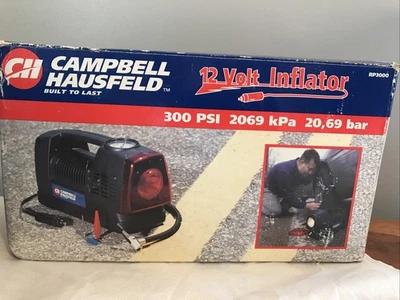Inflador Campbell Hausfeld 12 V nuevo caja abierta carretera modelo de emergencia RP3000 Foto 1 de 4