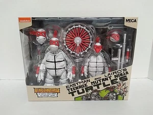 NECA TMNT Eastman & Laird The First Turtles 2-Pack Black/White Variant 2024 NEW - Picture 1 of 9