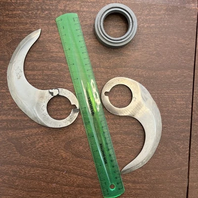 2 Hobart VCM-0298 Cuchillo estrecho de acero inoxidable para cortador/mezclador vertical 40 y 44 Foto 1 de 2