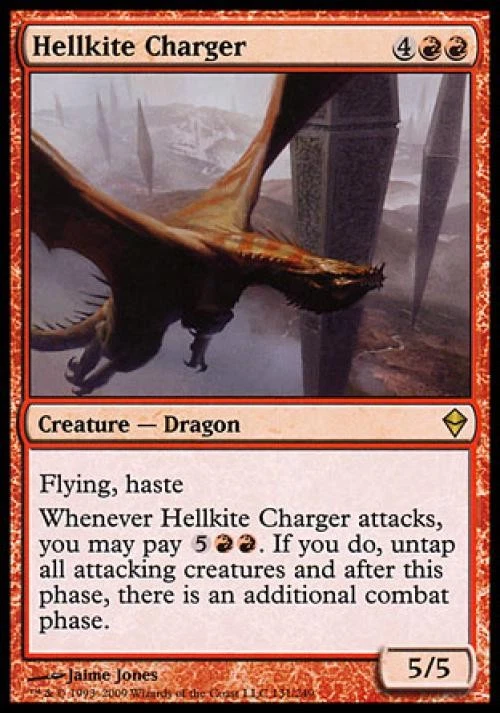 Hellkite Charger -Foil Light Play MTG Zendikar - Image 1 of 1