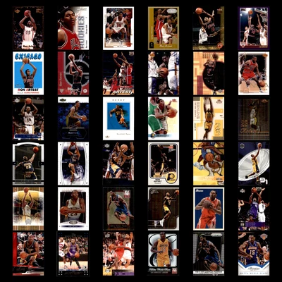 Ron Artest/Metta World Peace Lot 36 Diff Basketball Cards 1999/00-2013/14 IND/NY - Image 1 of 4