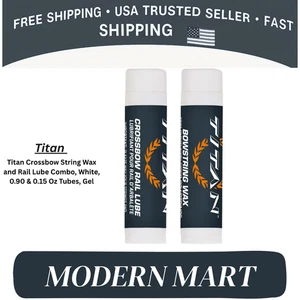 Titan Crossbow String Wax and Rail Lube Combo, White - Picture 1 of 5
