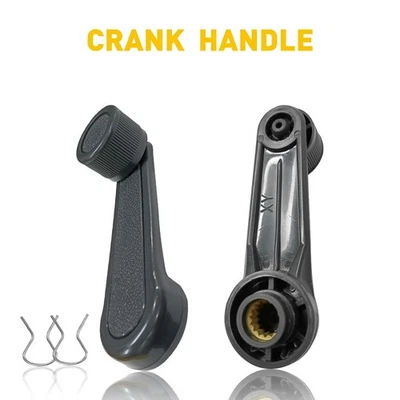 2x For Pickup 1979-95 Toyota Inside Left Right Window Crank Handle Gray - Image 1 of 4