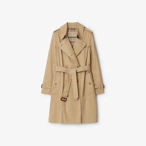 Women Burberry The Kensington Trench Coat Honey Made in  UK Size US6 - Picture 1 of 14