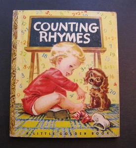 COUNTING RHYMES A Little Golden Book # #12 1946 "E" hb Corinne Malvern VG - Picture 1 of 8