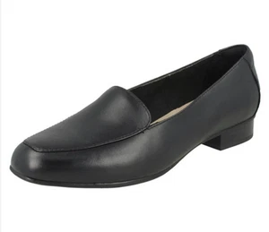 Mocasines Juliet Lora Clarks Collection Ultimate Comfort de cuero negro talla 7,5 M - Imagen 1 de 10