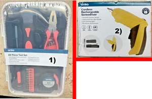 Juego de herramientas ANKO 22 piezas + destornillador inalámbrico recargable ANKO NUEVO - Imagen 1 de 8