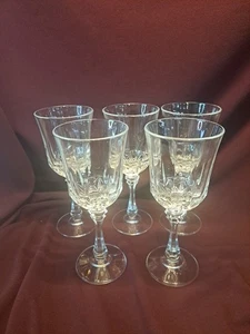 Lot Of 5 Brighton TOSCANY 10oz Water Goblet: 24% Cut Full Lead Crystal • USA - Picture 1 of 11