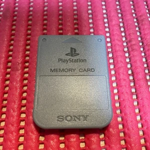 TESTED Sony PlayStation OEM Official 1 PS1 Memory Card SCPH-1020 c612 - Picture 1 of 2