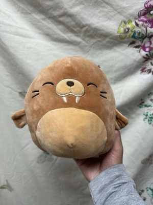 Squishmallow Bruce the Walrus 7" Kellytoy Collectable Cuddly Toy Plush - Image 1 of 4