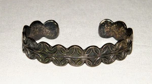 PULSERA BRAZALETE TAXCO MÉXICO PLATA ESTERLINA MACIZA 925 VINTAGE 32g~¡Impresionante! - Imagen 1 de 9