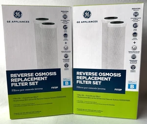 2 GE FX12P Reverse Osmosis Replacement-B-Filter Set - 2 PACK- GXRM10RBL System - Picture 1 of 6