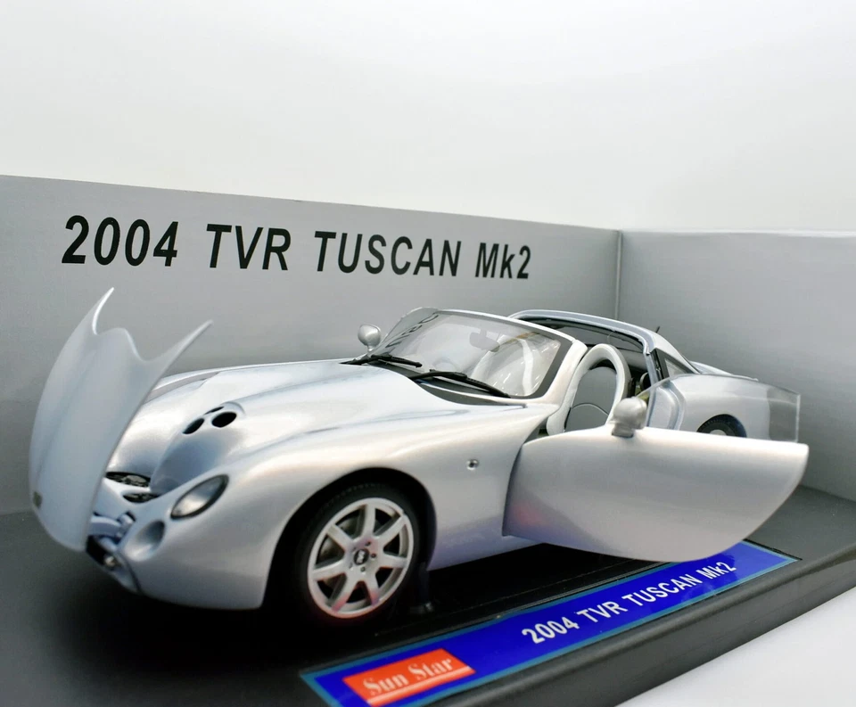 Modellino auto scala 1:18 TVR tuscan Mk2 sun star diecast modellismo statico - Immagine 1 di 4