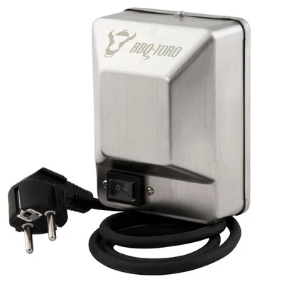 BBQ-Toro Edelstahl Grillmotor für Grillspieß | 220 - 240V | Drehmotor Rotisserie - Bild 1 von 4