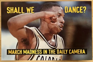 1997 Colorado Buffaloes, Chauncey Billups, March Madness, Newspaper Vending Card - Bild 1 von 2