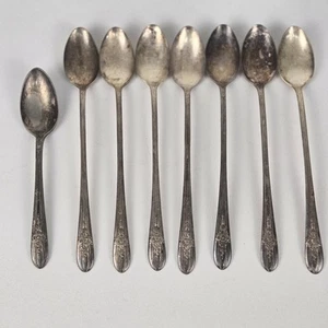 Vintage 1925 Wm. Rogers & Sons Triumph Silverplate Flatware set of 8 - Picture 1 of 6