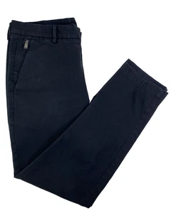 Hugo Boss Kaito Slim Fit Pants Mens 30R Inseam 28" Black Stretch - Picture 1 of 15