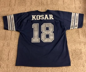 Camiseta deportiva de malla Bernie Kosar #18 vintage con logotipo 7 Dallas Cowboys talla grande EXCELENTE - Imagen 1 de 8