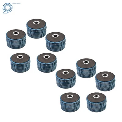 50 Piezas Premium Zirconia 4.5'' x 7/8'' 60 Grano Solapa Disco Lijado Molienda Nuevo Foto 1 de 4