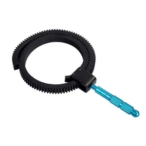 DSLR Camcorder Camera Adjustable Rubber Follow Focus Gear Ring Belt with Grip - Picture 1 of 13