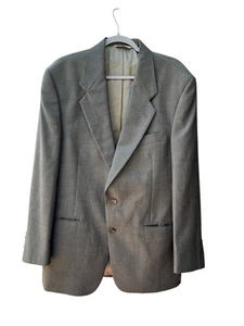 Vintage Evan-Picone Robinson-May Herringbone Lined 2 Button Blazer MN SZ 40 Reg - Picture 1 of 8