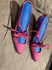 CHRISTIAN LACROIX Strappy Heels Size 37 As Is With Wear - Picture 1 of 15