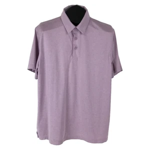 Camisa Polo George Para Hombre Grande Púrpura Manga Corta Mezcla de Poliéster Informal Tejida - Imagen 1 de 8