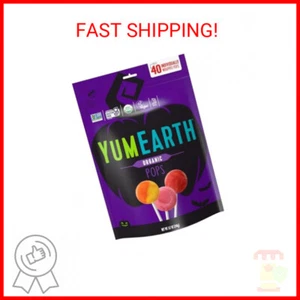 YumEarth Organic Halloween Lollipops, 40 lollipops - Foto 1 di 2
