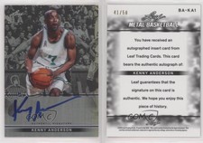 2012-13 Leaf Metal Holo /50 Kenny Anderson #BA-KA1 Auto
