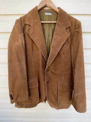 Chaqueta Blazer Abrigo Deportivo Chaqueta Pana Marrón Scotts Grey Ltd De Colección Talla 42R Foto 1 de 4