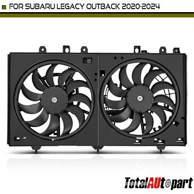 Conjunto de ventilador de radiador y condensador doble con escobillas para Subaru Legacy Outback 2,5 L Foto 1 de 4