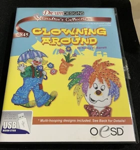 Dream Designs~CLOWNING AROUND~ Embroidery Design CD or USB #845 Unopened - Picture 1 of 5