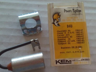 KEM 84U Ignition Condenser CHEVROLET, RAMBLER, TEMPEST, CORVAIR, CHEVY II - Image 1 of 3