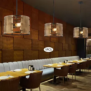 Rustic Chandelier Light Industrial Farmhouse Hanging Pendant Lamp for Restaurant - Picture 1 of 18