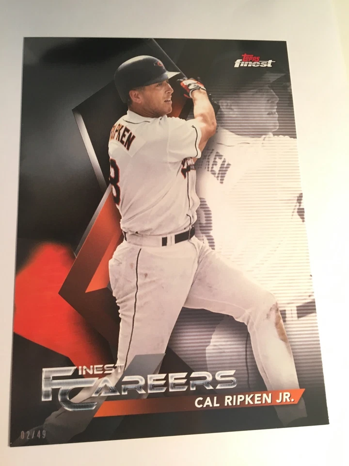2018 Topps Finest Careers Jumbo 5x7 Cal Ripken Jr. Orioles CR9 35/49 - Image 1 of 1