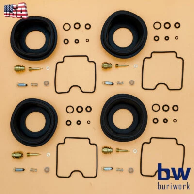 4PCS Carburetor Repair Kit Diaphragm For Yamaha FZS1000 FAZER FZ-1 2001-2005 Foto 1 de 4