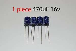 Capacitor Nippon 470uF 16v 105C 10x12mm. Radial. US Seller - Picture 1 of 1