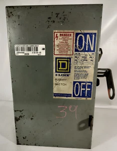 SQUARE D PQ4606G I-LINE Fusible Bussway Plug, 600VAC 60A 3P 3 Phase -READ DES.- - Picture 1 of 15
