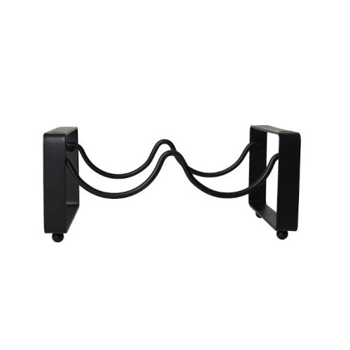 CANTINETTA SOVRAPPONIBILE 2 BOTTIGLIE NERO METALLO - Immagine 1 di 1