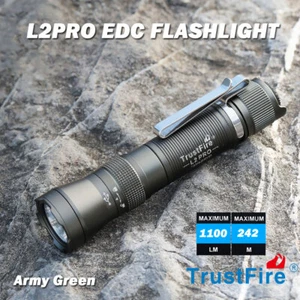 Trustfire 1100lm Ultraleichte Taktische LED Taschenlampe Wiederaufladbare Lampe Armeegrün - Bild 1 von 18