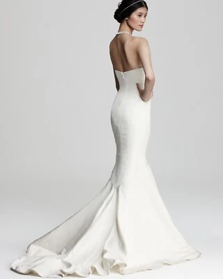 Vestido Nicole Miller Sweetheart Sirena, Boda, Marfil, Talla 2 Foto 1 de 4