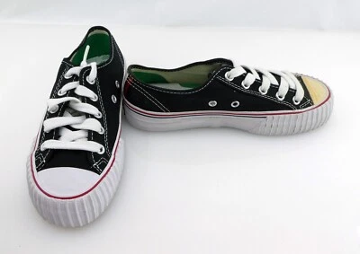 PF Flyers Shoes Center Reissue Ox Black/White/Red Sneakers Womens 5.5 - Image 1 of 4