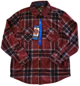 Freedom Foundry Men's Lightweight Plush Plaid Fleece Shirt, Size Large NWT - Picture 1 of 10