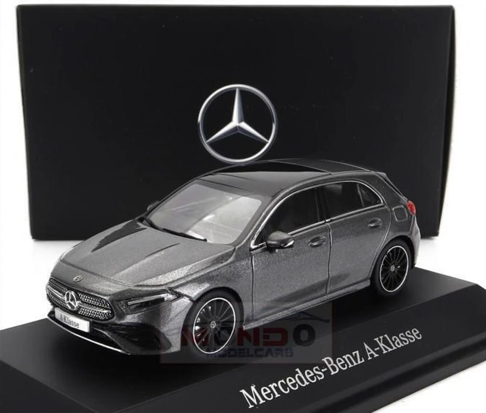 MERCEDES A CLASS W177 AMG LINE 2018 MOUNTAIN GREY SPARK B66961046 1:43 BENZ - Photo 1/4