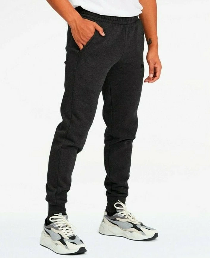 Puma Men's Dark Gray Essentials Logo Fleece Lined Jogger Pants. Size XXL
