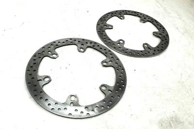 2005 2006 DUCATI MULTISTRADA 1000 S FRONT LEFT RIGHT BRAKE ROTORS DISCS 4.4MM - Image 1 of 4