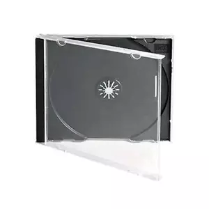 10 Estuche Joya Estándar 10,4 mm Un solo CD DVD Almacenamiento en Disco Bandeja Negra Ensamblada - Imagen 1 de 1