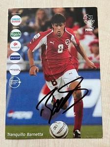 Autógrafo TRANQUILLO BARNETTA-Equipo Nacional SUIZA-ASF-SFV-Leverkusen-AK - Imagen 1 de 2